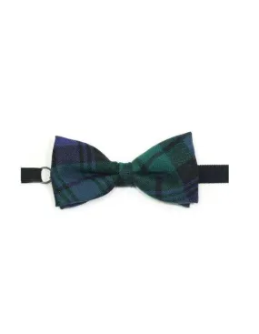 100% Wool Tartan Bow Tie - Black Watch Modern