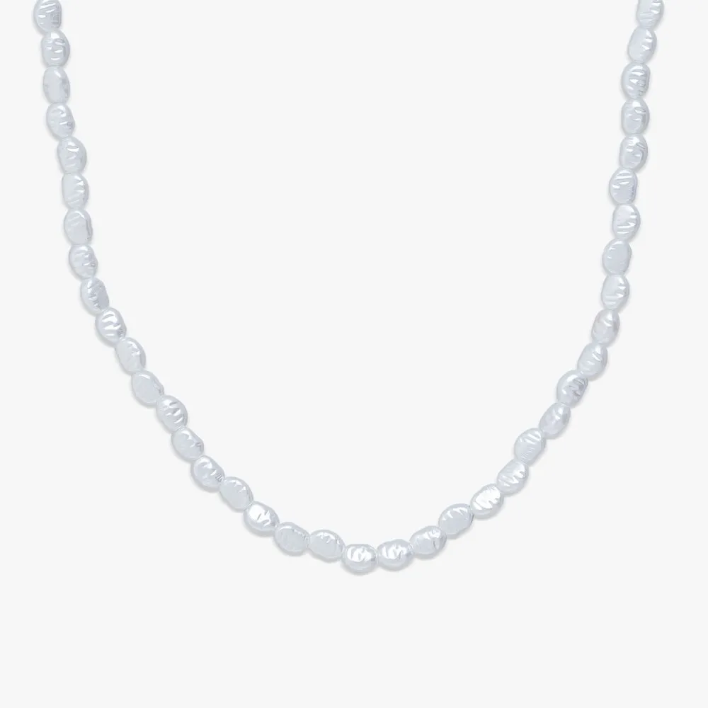 2MM Flat Pearl Necklace