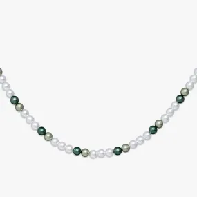 6MM Semi-Green Pearl Necklace