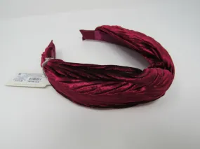 A New Day Headband Satin Burgundy Fabric Female One Size -- New