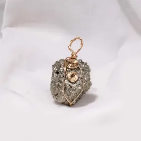 Aesthetic Pyrite Locket