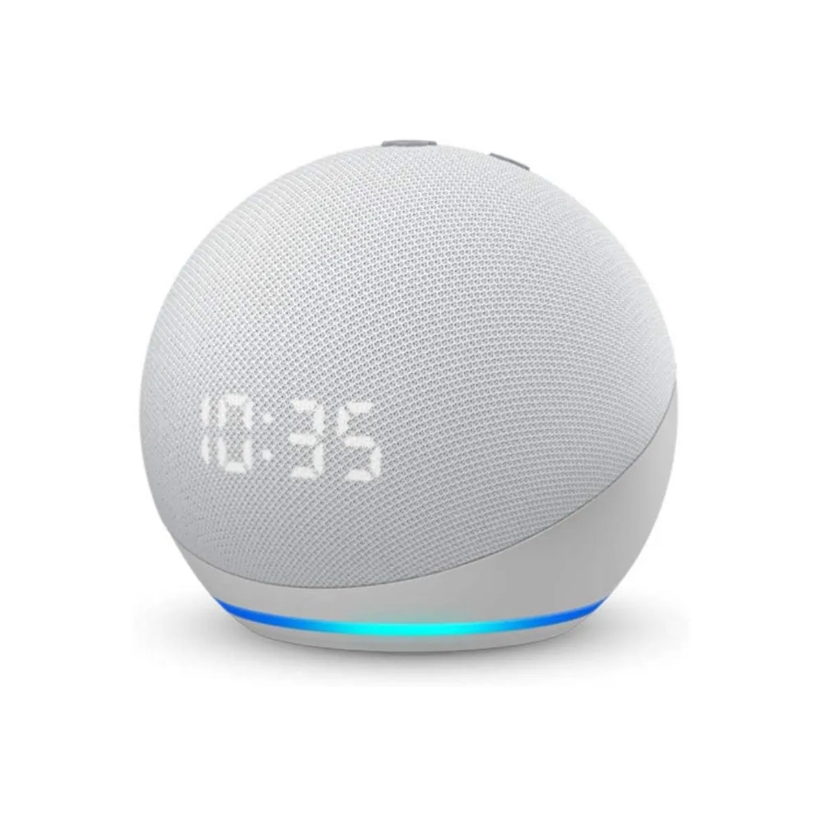 Amazon Echo Dot (4th Gen) Clock with Alexa - Glacier White/ Twilight Blue/ Charcoal