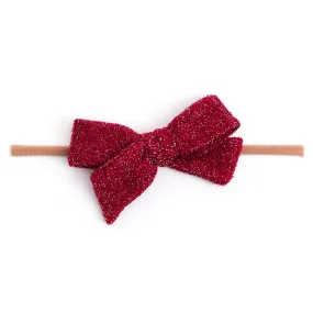 Baby Bow - Sparkly Red