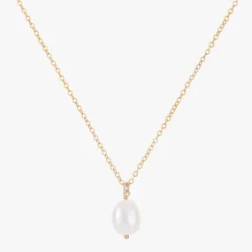 Baroque Pearl Charm Necklace