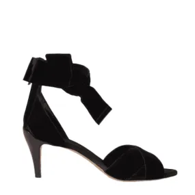 Black Ankle Tie Sandal