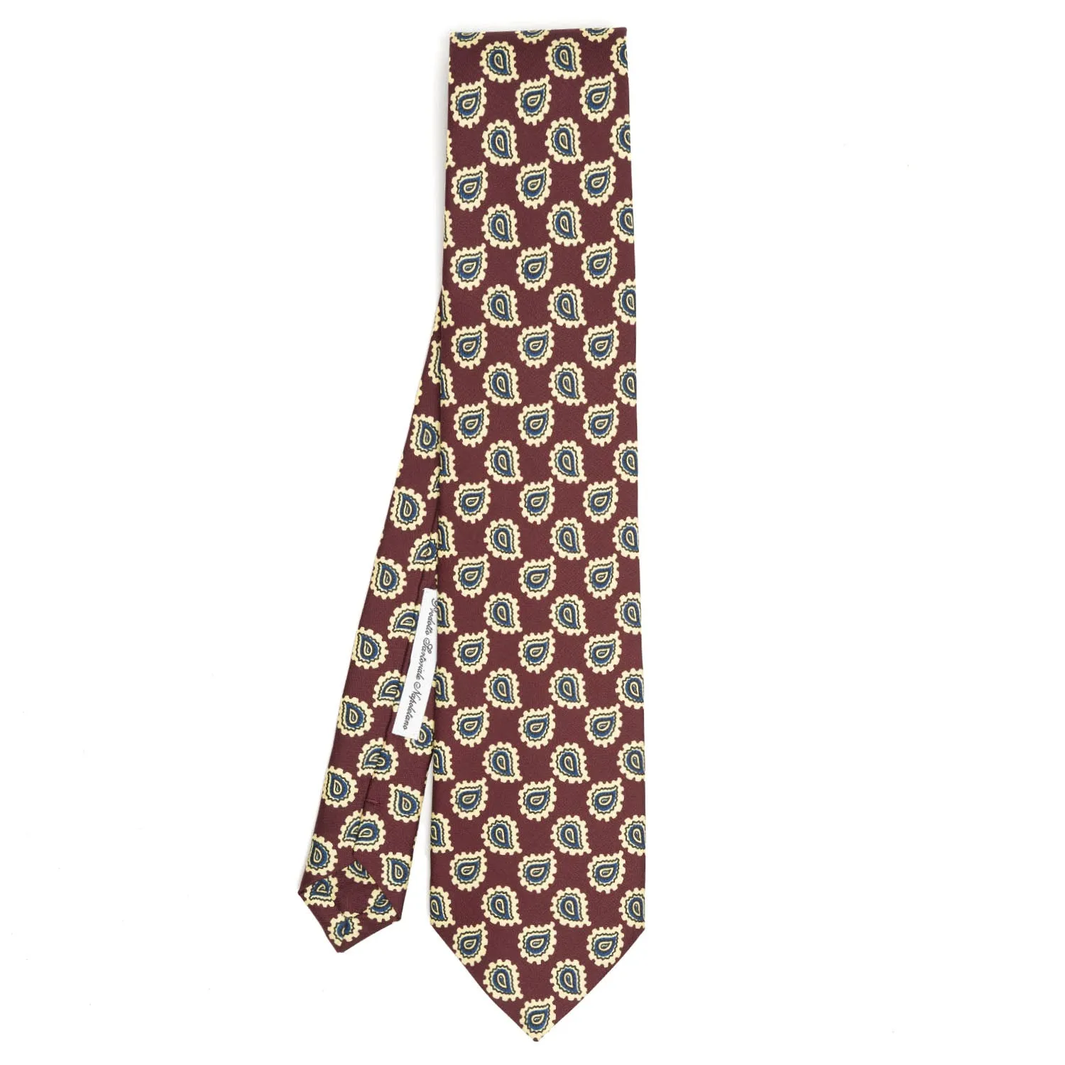 BURGUNDY SILK TIE