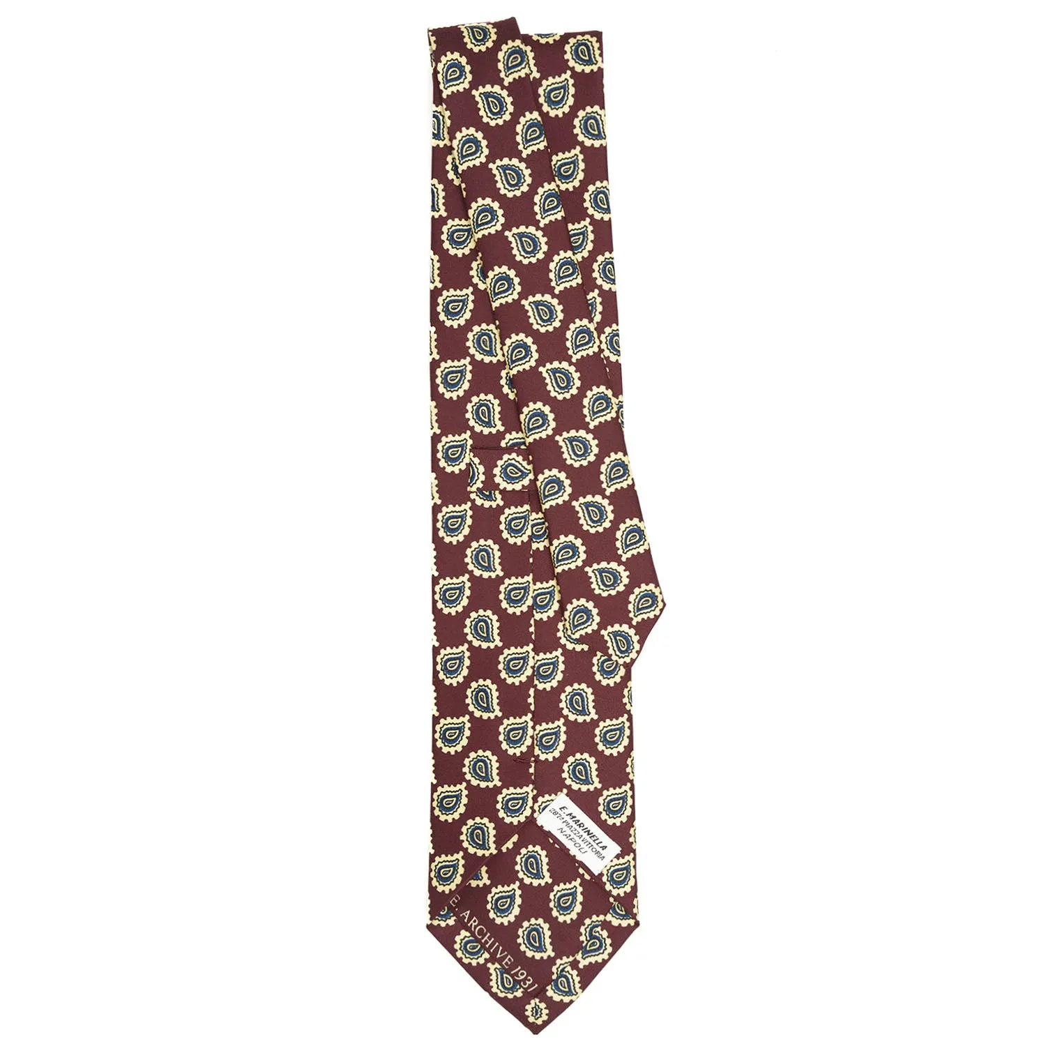 BURGUNDY SILK TIE