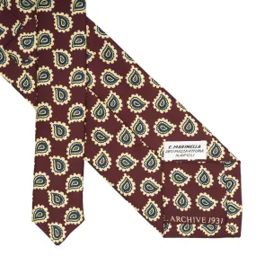 BURGUNDY SILK TIE