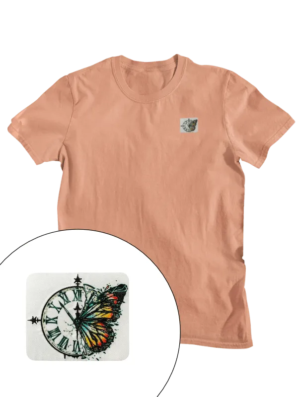 Butterfly Art - Tee - Apricot