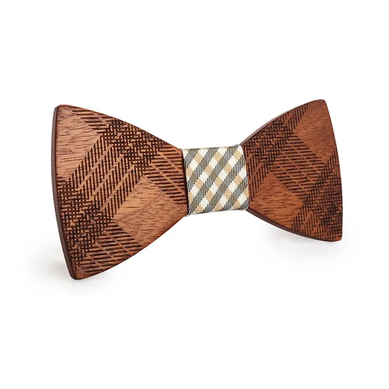 Chopper Wooden Bow Tie