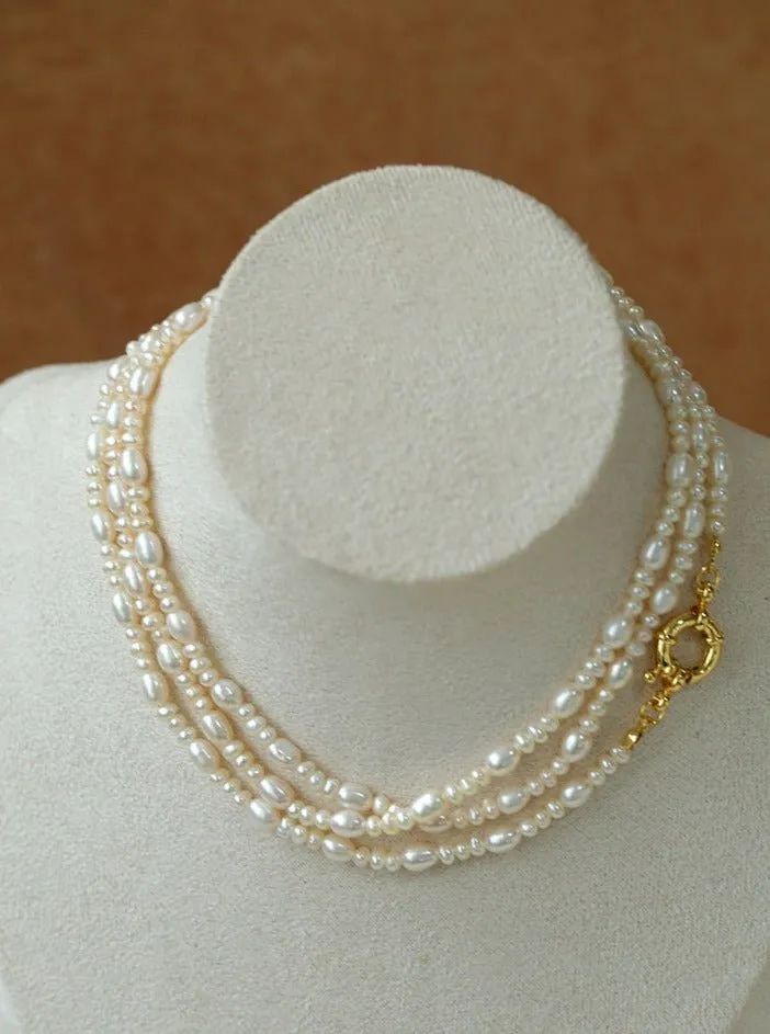 Classic Mixed Freshwater Pearl Long Style Necklace