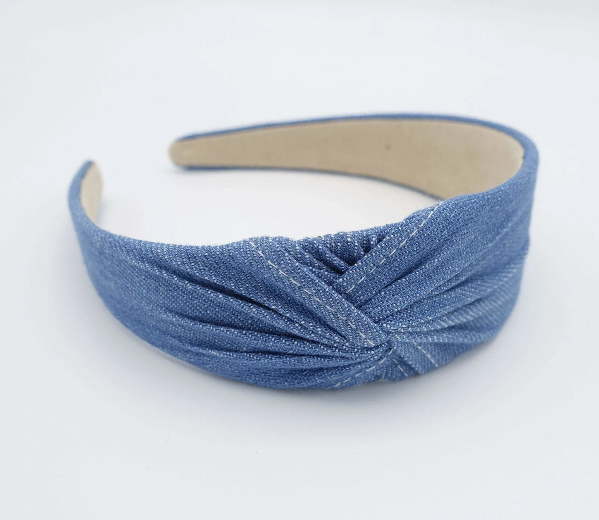 denim side twist headband casual hairband women hair accessories