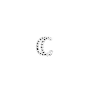 Double Dots Silver Ear Cuff