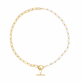 Essence Pearl TBar Necklace