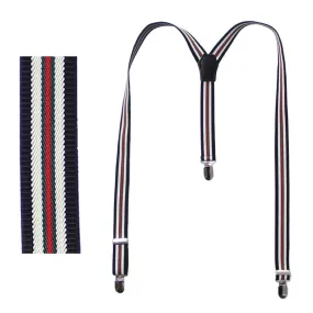 Fore Axel & Hudson Boys Green/Black Suspenders