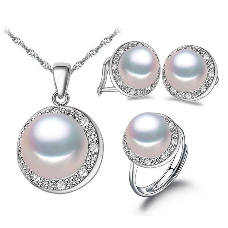 Freshwater Pearl Set 925 Silver