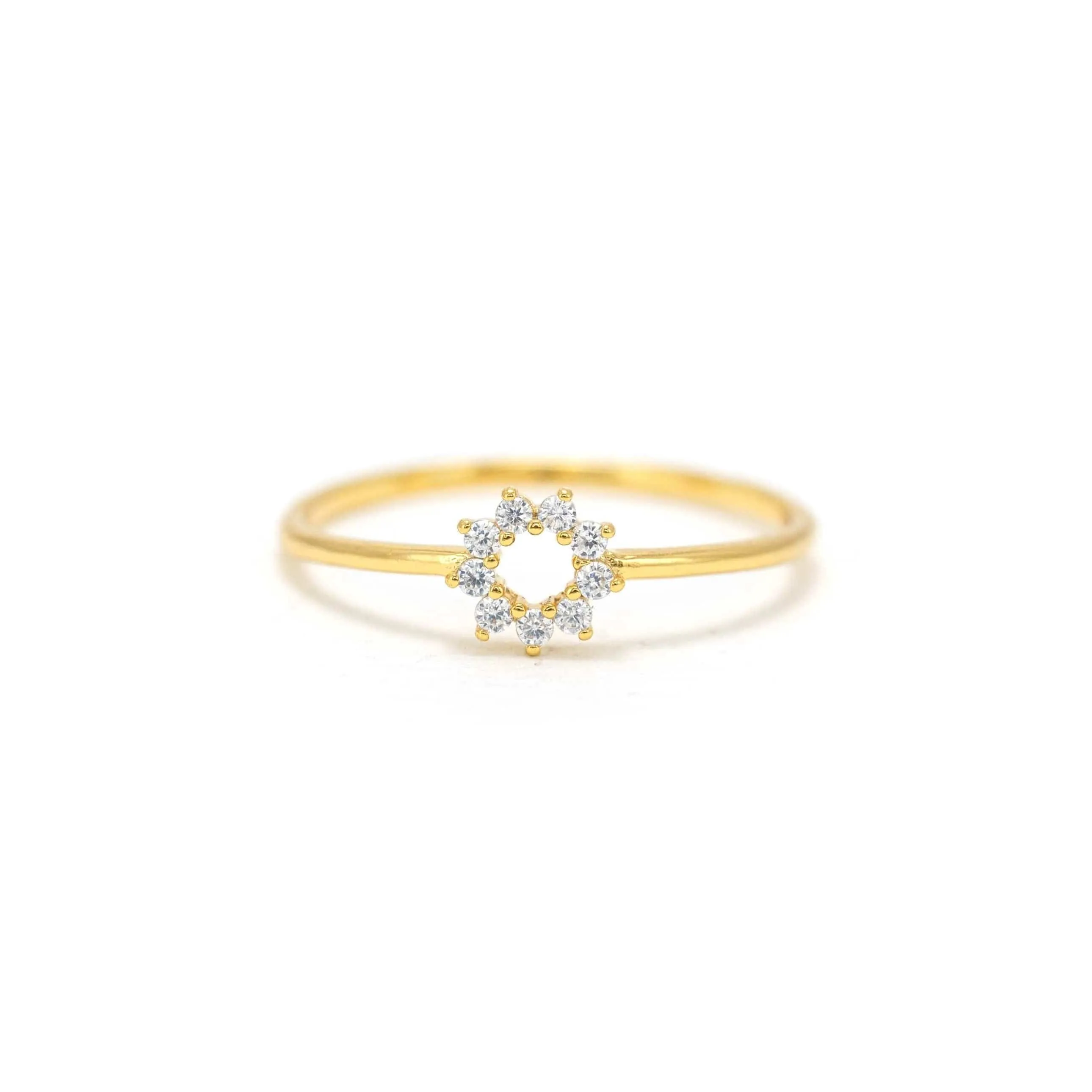 Halo Mini Ring Gold