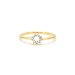 Halo Mini Ring Gold