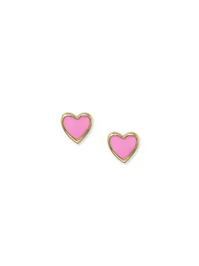 Jac Jo Icon Enamel Heart Studs