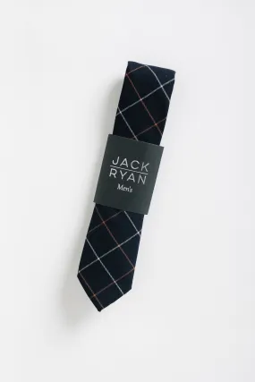 Jack Ryan Black Plaid Tie