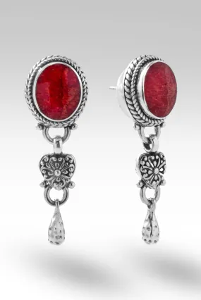 Journey of Enlightenment Earrings™ in Red Indonesian Coral