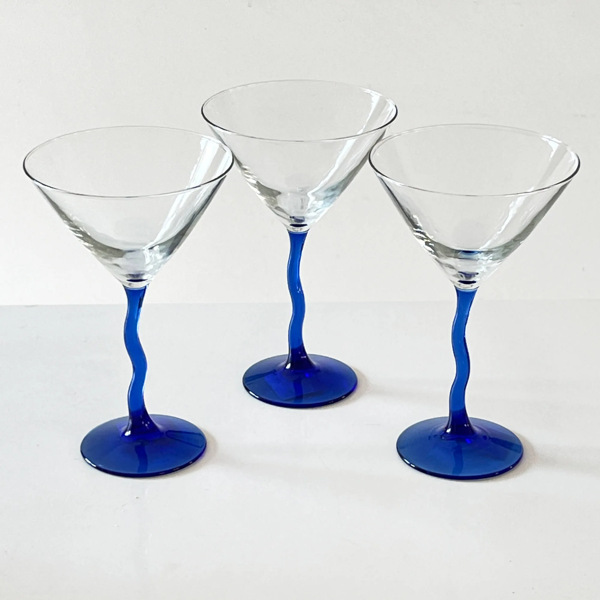 Libbey Cobalt Blue Martini Glass Set