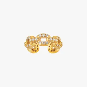 Luxe Pave Chain Ear Cuff