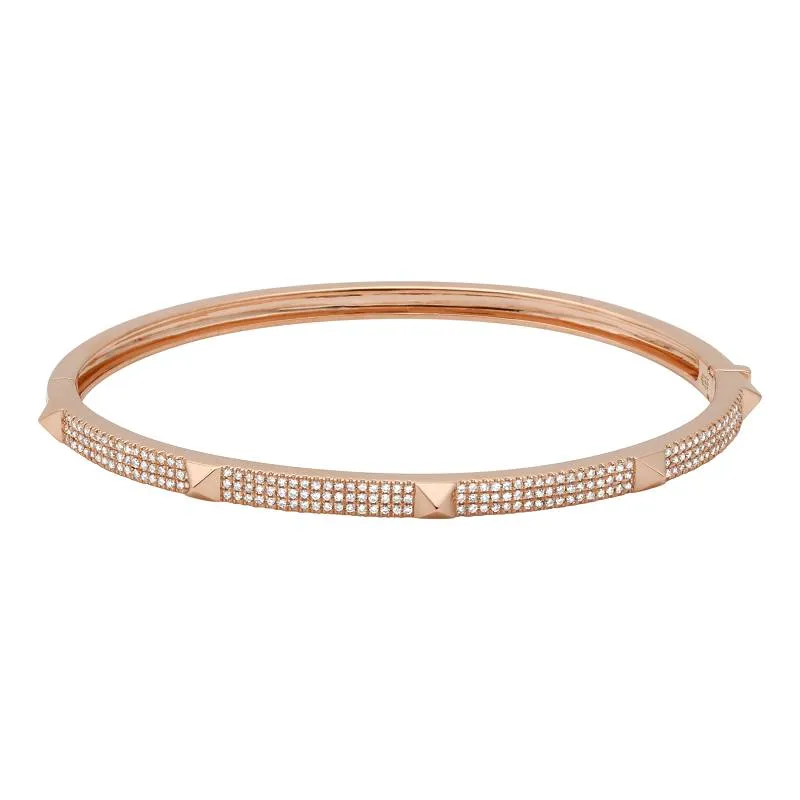 Medium Gold Studs Bangle