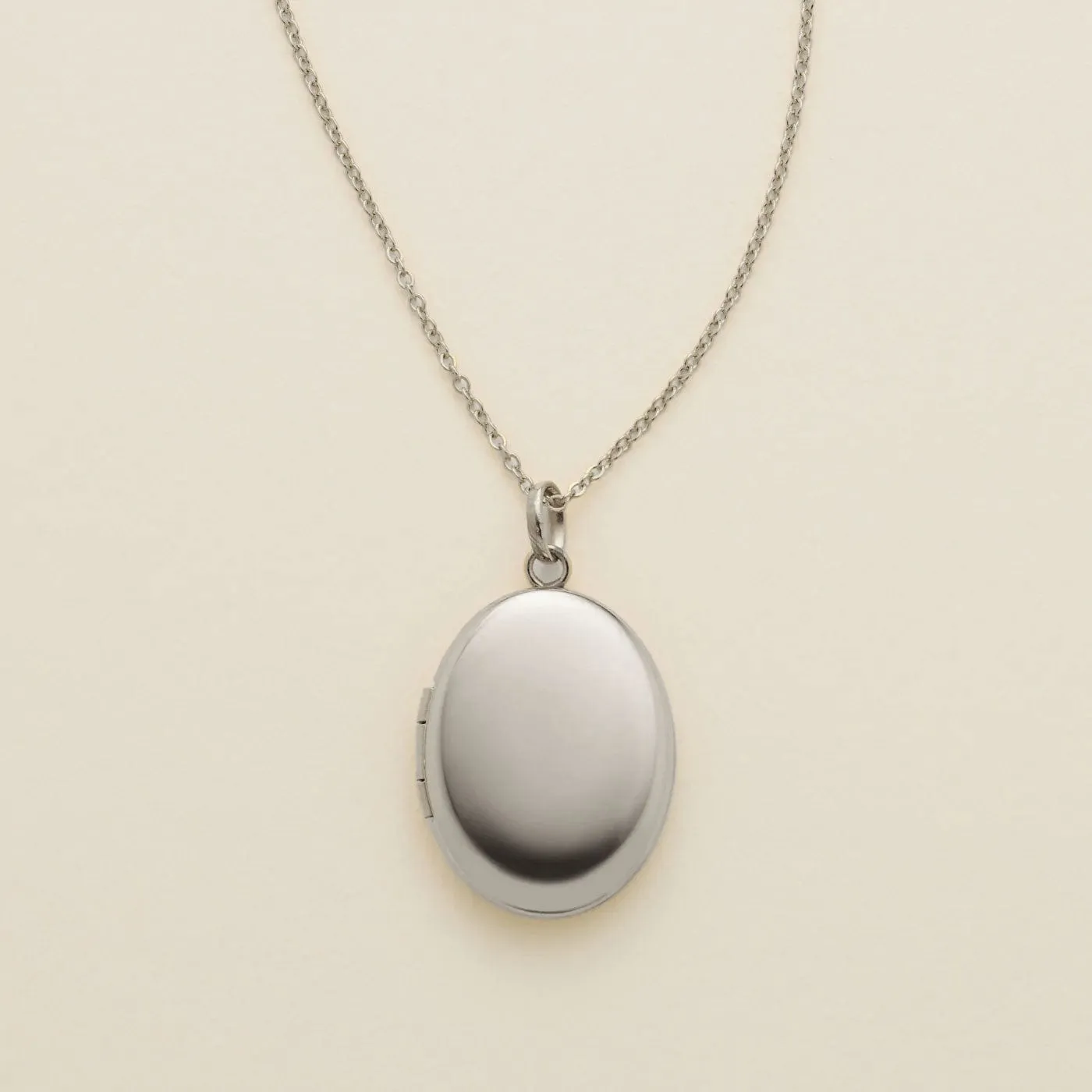 Oval Locket Necklace