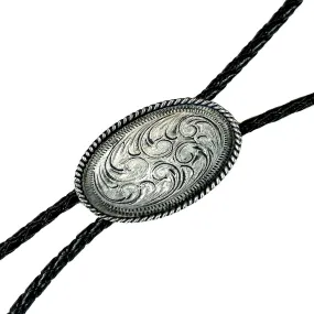 Pewter Concho Western Bolo Tie