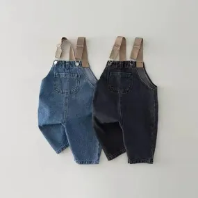 Retro Denim Suspenders Overall