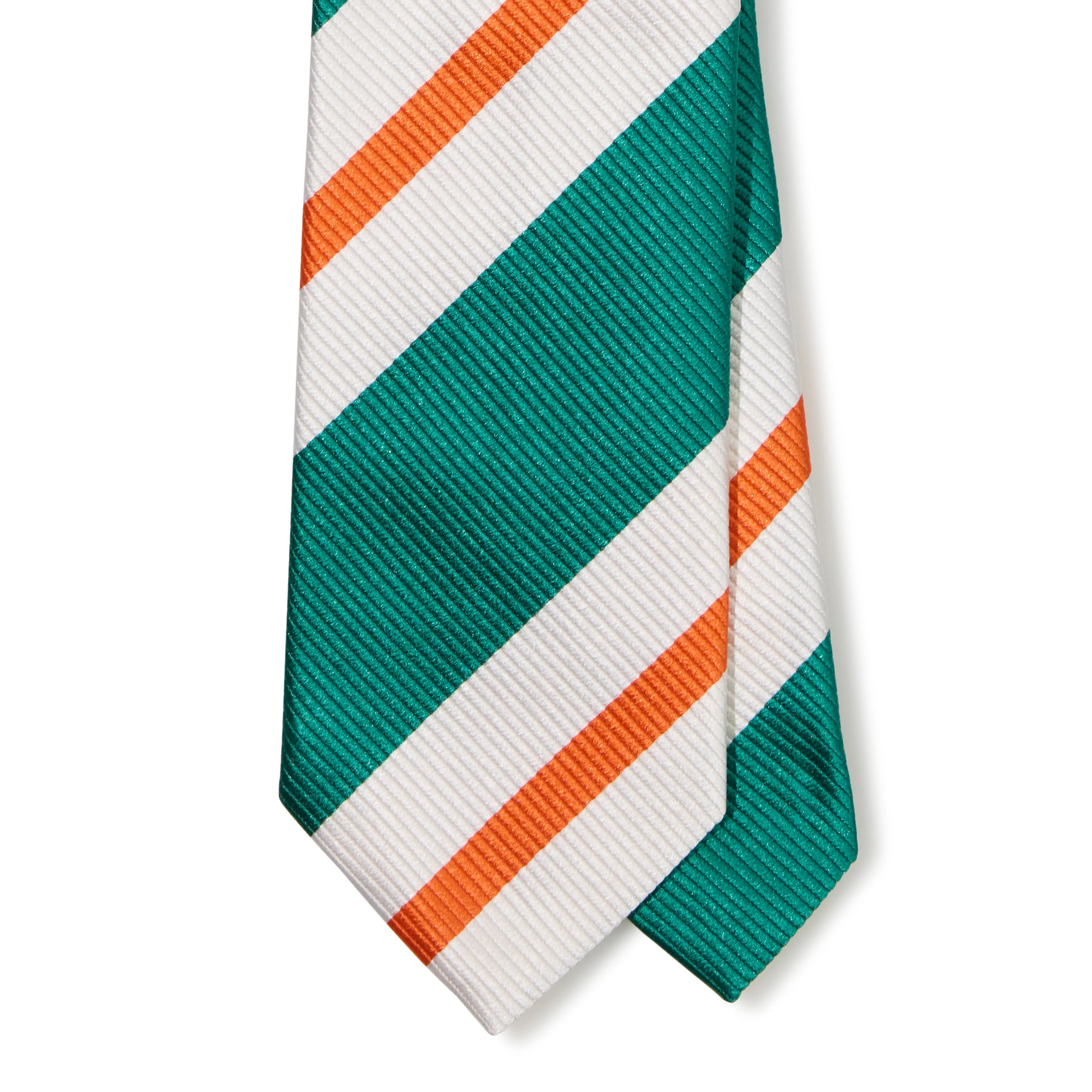 Silk Sandwich Stripe Tipped Tie