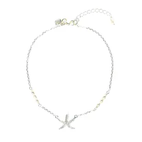 Starfish Anklet Silver