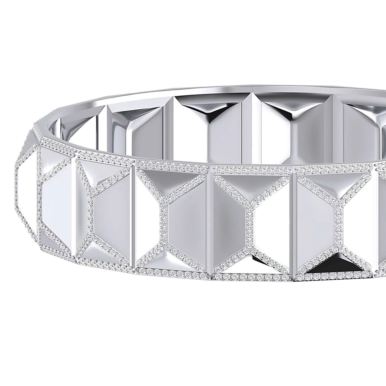 THE RUMAISA PYRAMID BANGLE