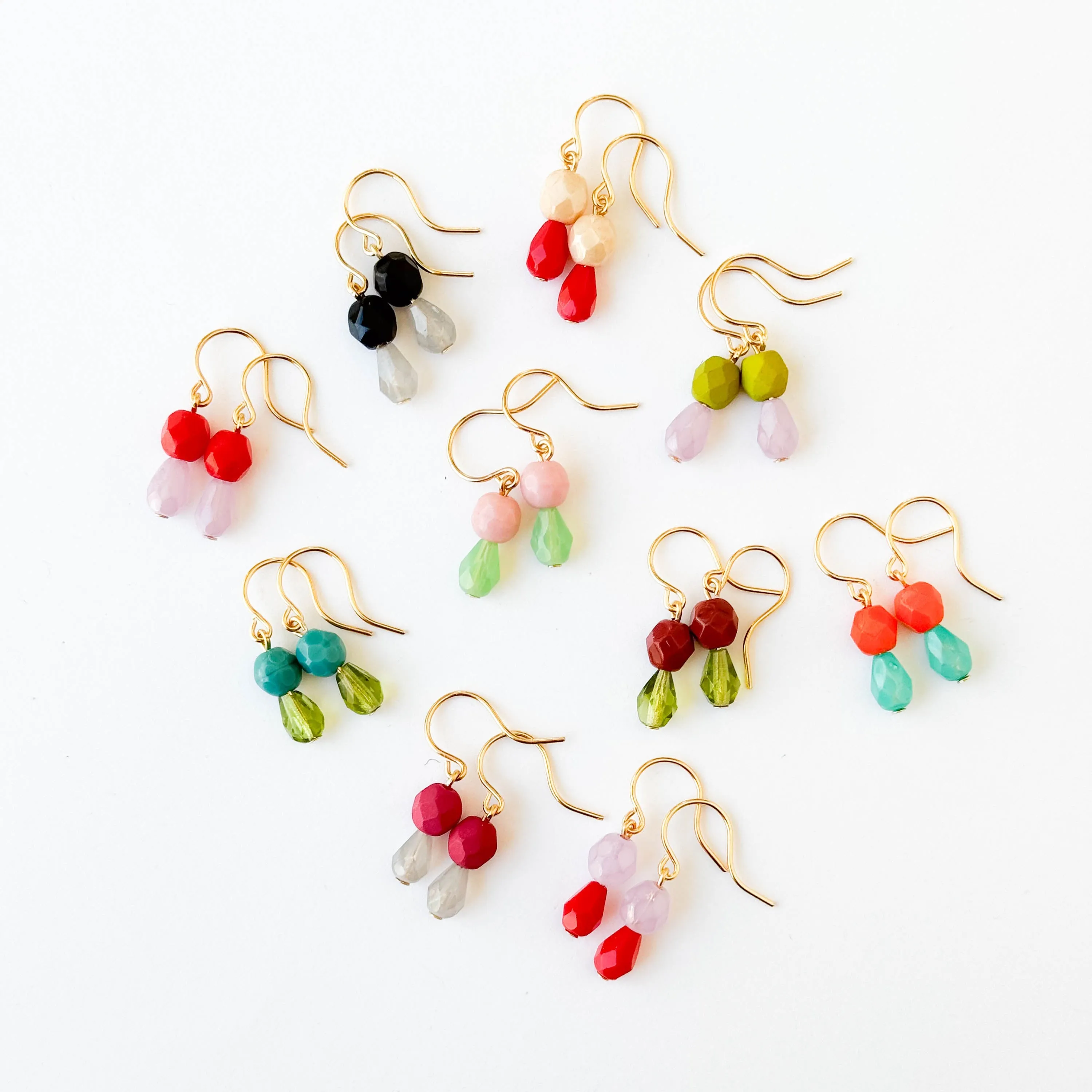 Tiny Color Drop Earrings - WS