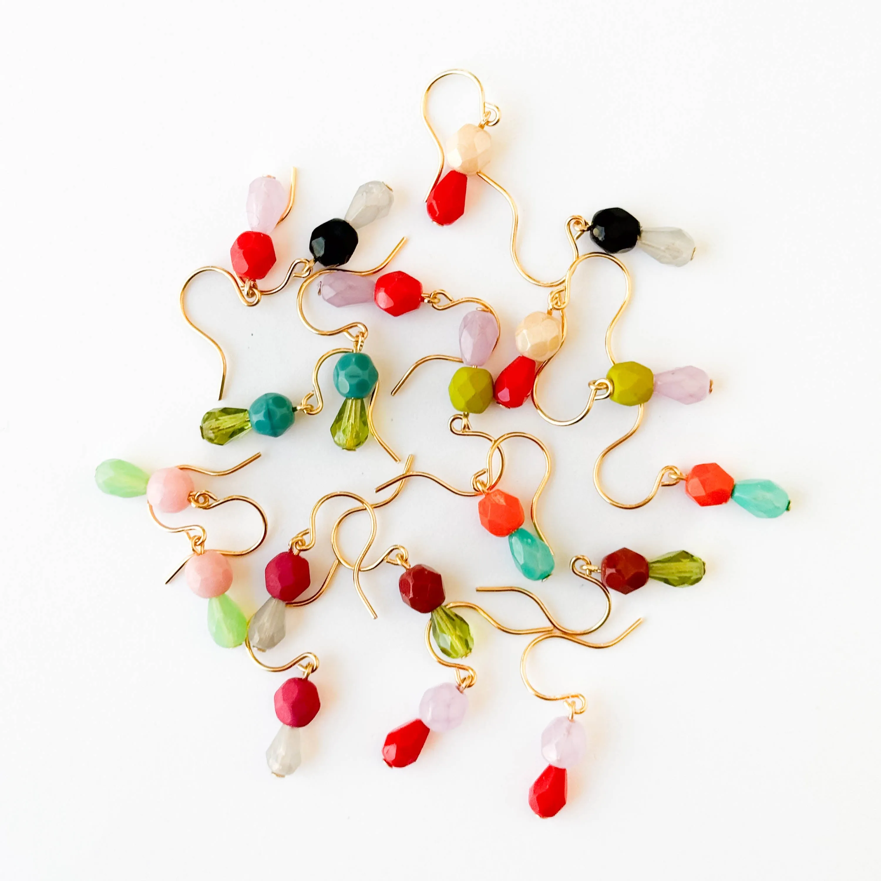 Tiny Color Drop Earrings - WS