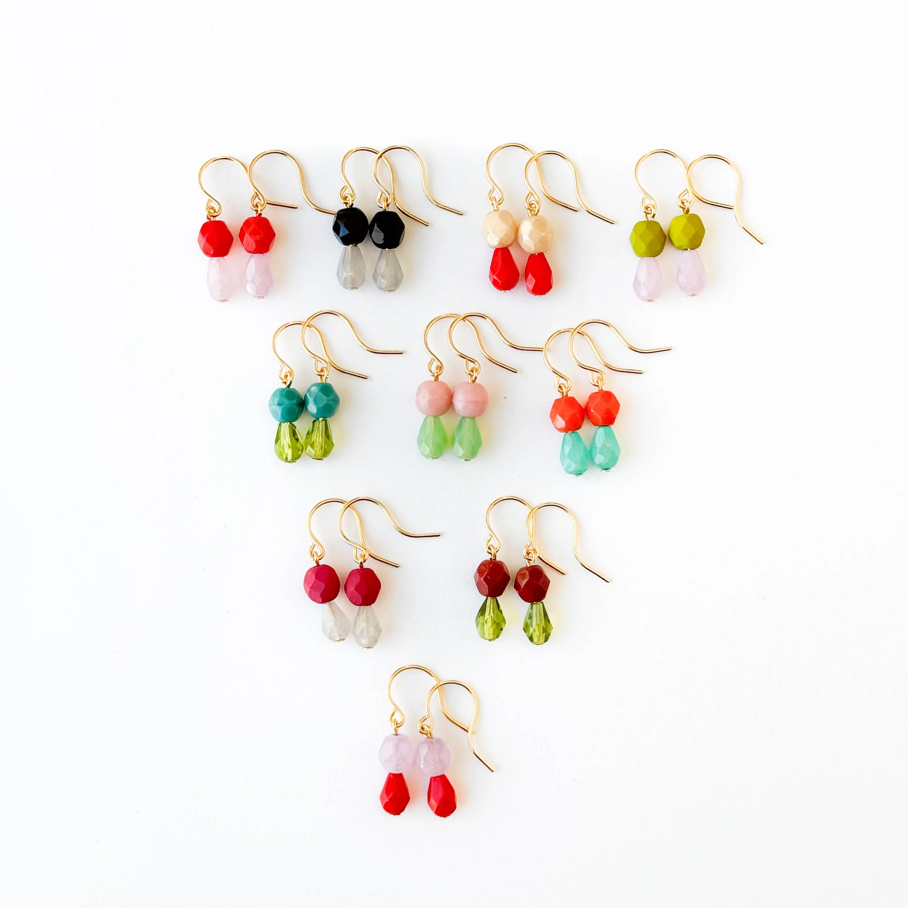 Tiny Color Drop Earrings - WS