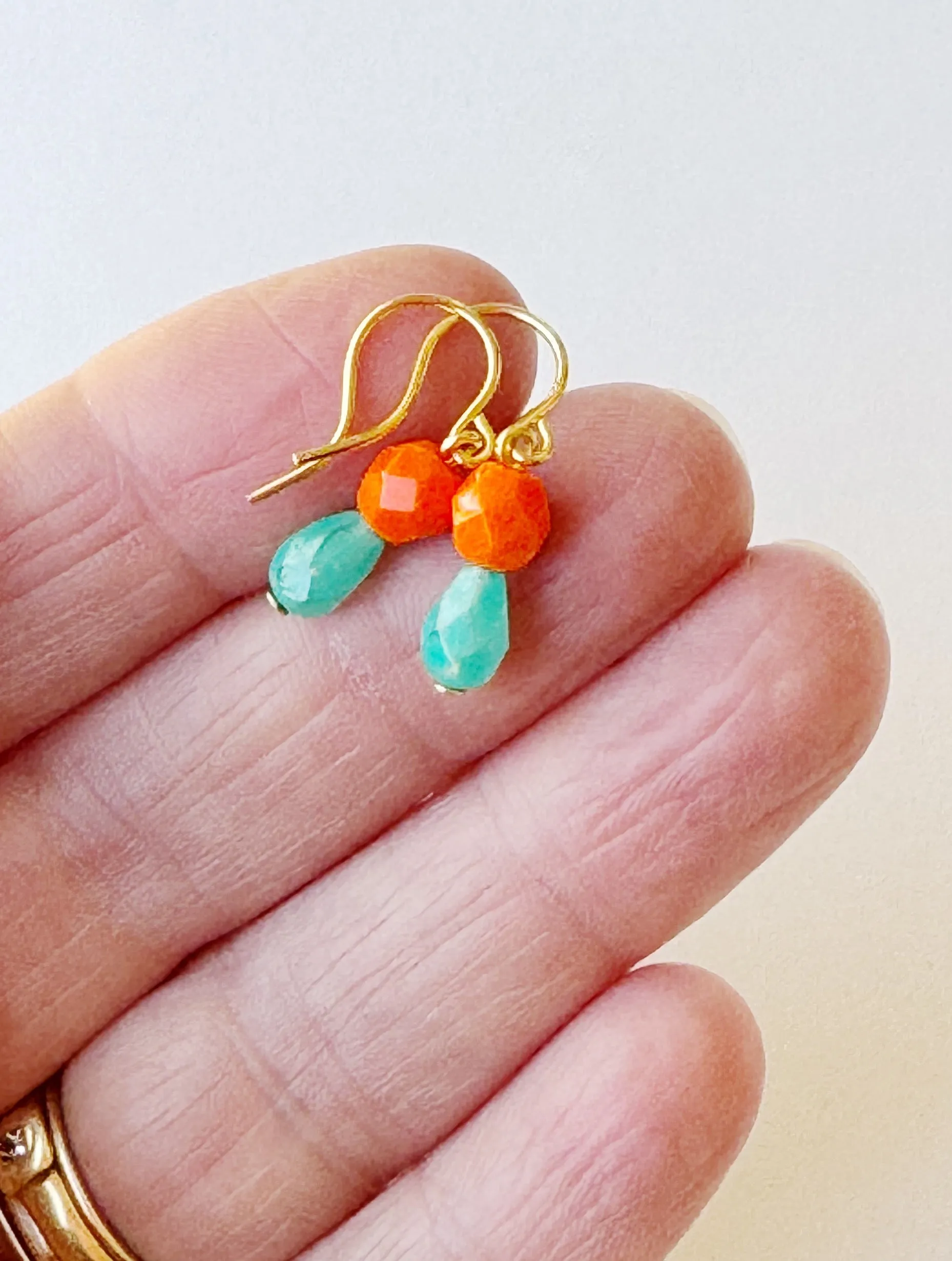 Tiny Color Drop Earrings - WS