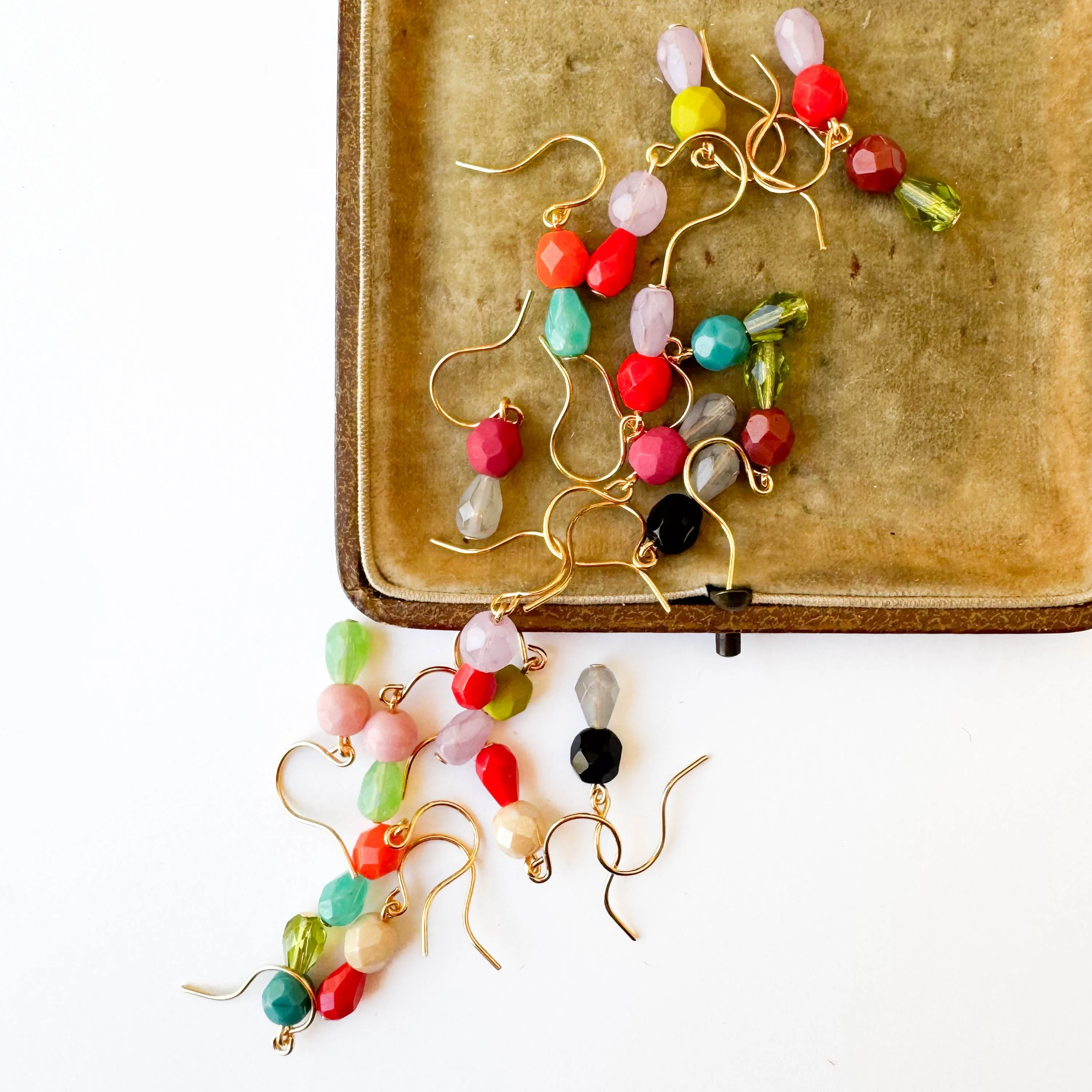 Tiny Color Drop Earrings - WS